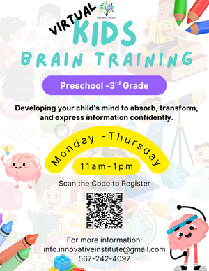 🌟 Virtual Brain Training: 2-Hour Enrichment Zoom Sessions (Preschool–3rd Grade)